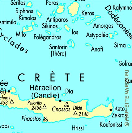 carte de Grece