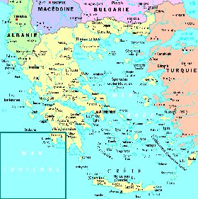 carte de Grece