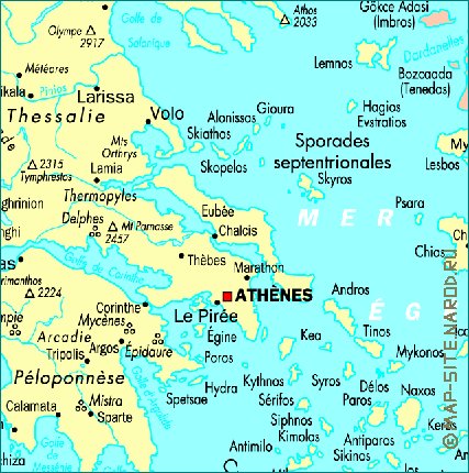 carte de Grece