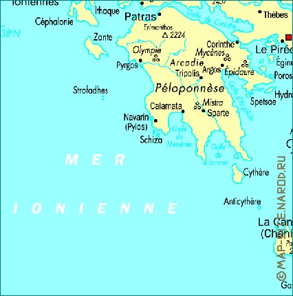 carte de Grece