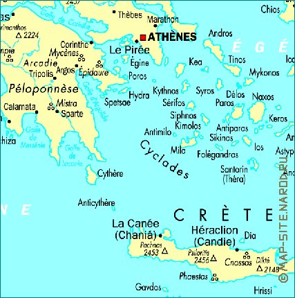 carte de Grece