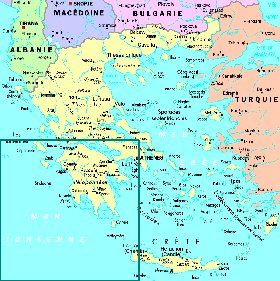 carte de Grece