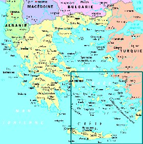 carte de Grece