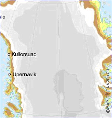 Fisica mapa de Gronelandia