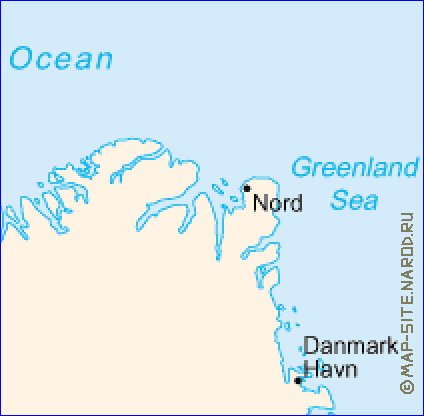 carte de Groenland