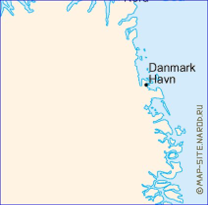 mapa de Gronelandia