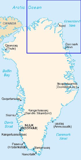 carte de Groenland