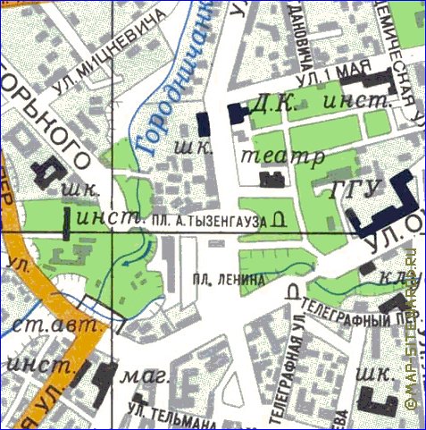 mapa de Hrodna
