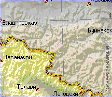 Fisica mapa de Georgia