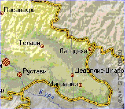 Fisica mapa de Georgia