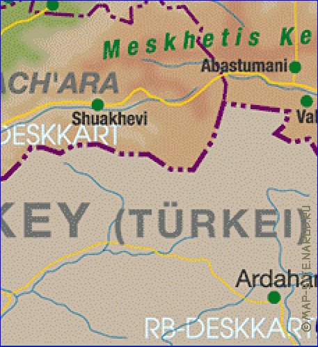 mapa de Georgia