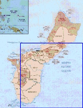 Administratives carte de Guam