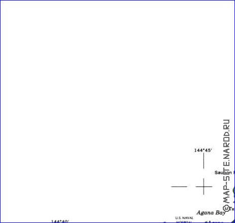 mapa de Guam em ingles