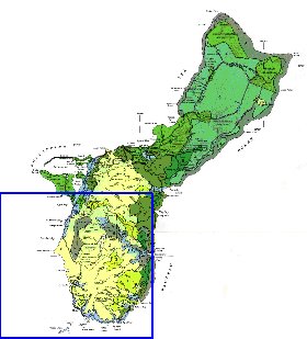 mapa de Guam em ingles