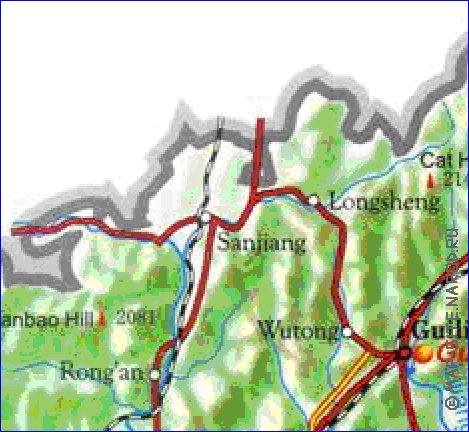 carte de Guangxi