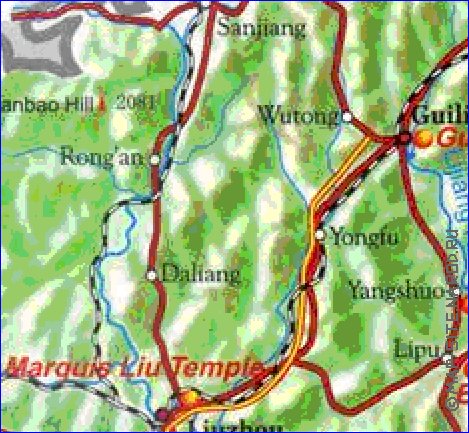 carte de Guangxi