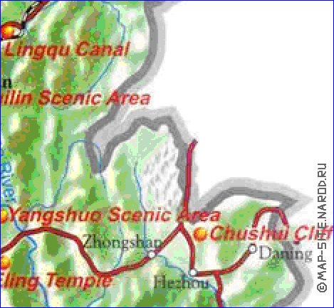 carte de Guangxi