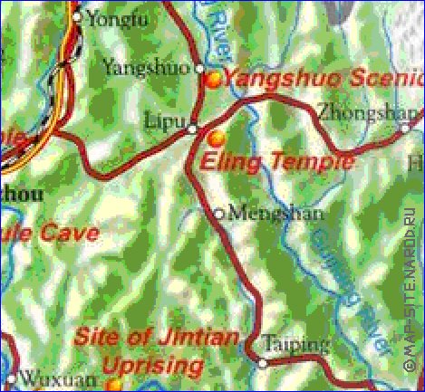 carte de Guangxi