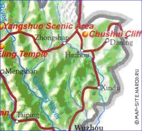 carte de Guangxi