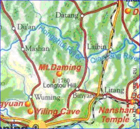 carte de Guangxi