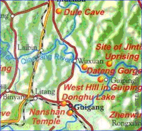 carte de Guangxi