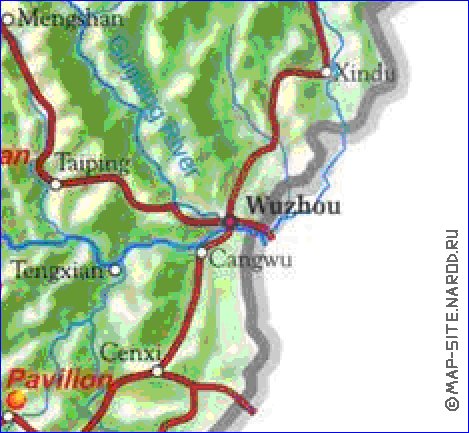 carte de Guangxi