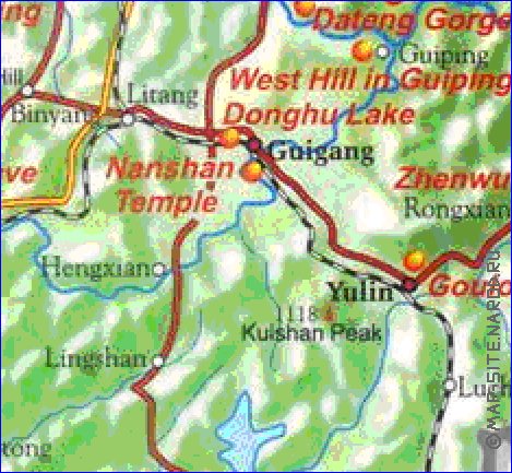 carte de Guangxi