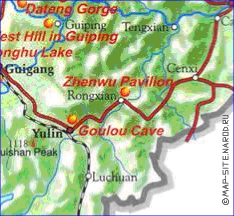 carte de Guangxi