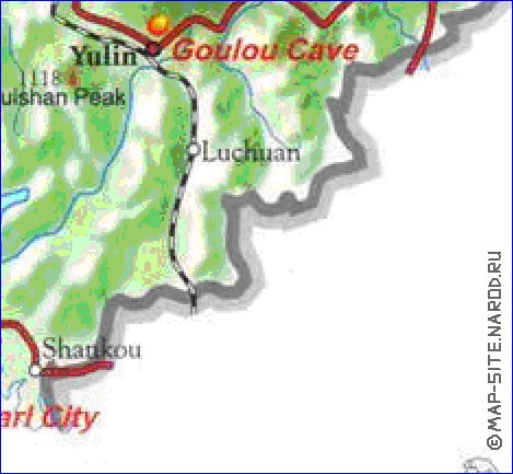 carte de Guangxi