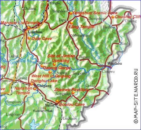 carte de Guangxi