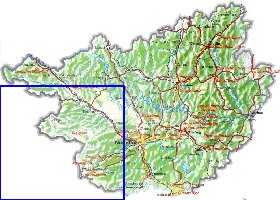 carte de Guangxi