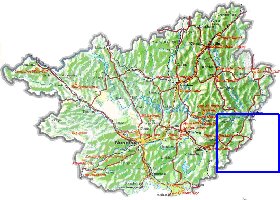 carte de Guangxi