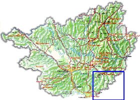 carte de Guangxi