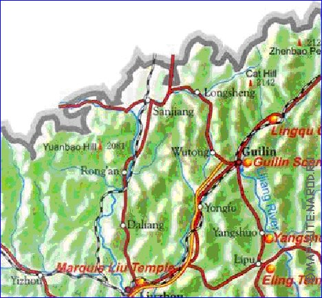 carte de Guangxi