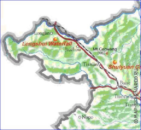 carte de Guangxi