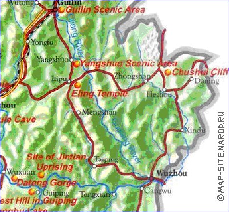 carte de Guangxi