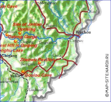 carte de Guangxi