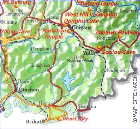 carte de Guangxi