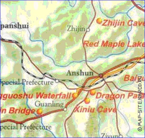 carte de Guizhou
