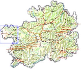 mapa de Guizhou