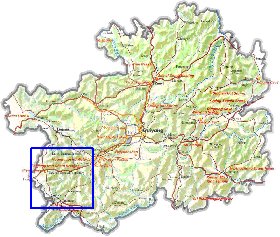 mapa de Guizhou