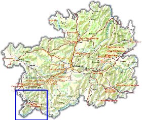 mapa de Guizhou