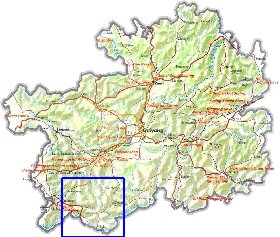 mapa de Guizhou