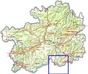 mapa de Guizhou