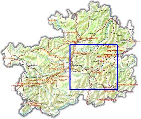 mapa de Guizhou