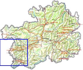 mapa de Guizhou