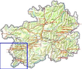 mapa de Guizhou