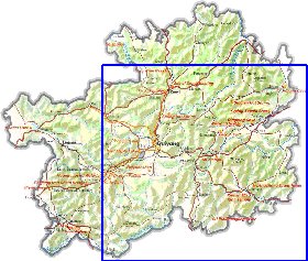 mapa de Guizhou