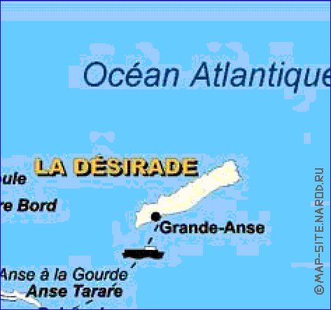 carte de Guadeloupe