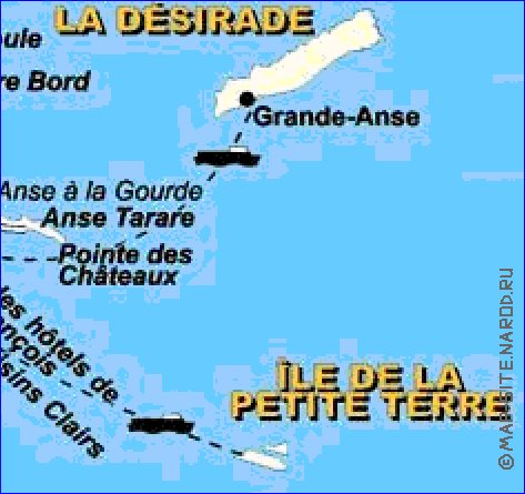 carte de Guadeloupe